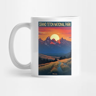 Grand Teton National Park  Travel Poster Mug